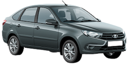 Lada Granta Лифтбек Серебристо-темно-серый